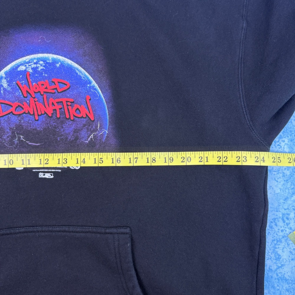 Pro Era World Domination Hoodie Mens Large Black Brooklyn Graphic Sweatshirt - Picture 11 of 13